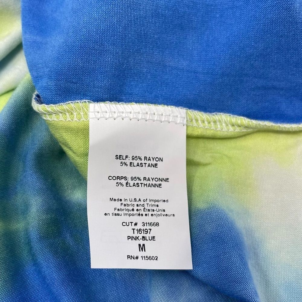 LUSH Nordstrom NWOT Pastel Tie Dye Cropped Knit Hoodie M | Y2K Festival - Picture 7 of 7